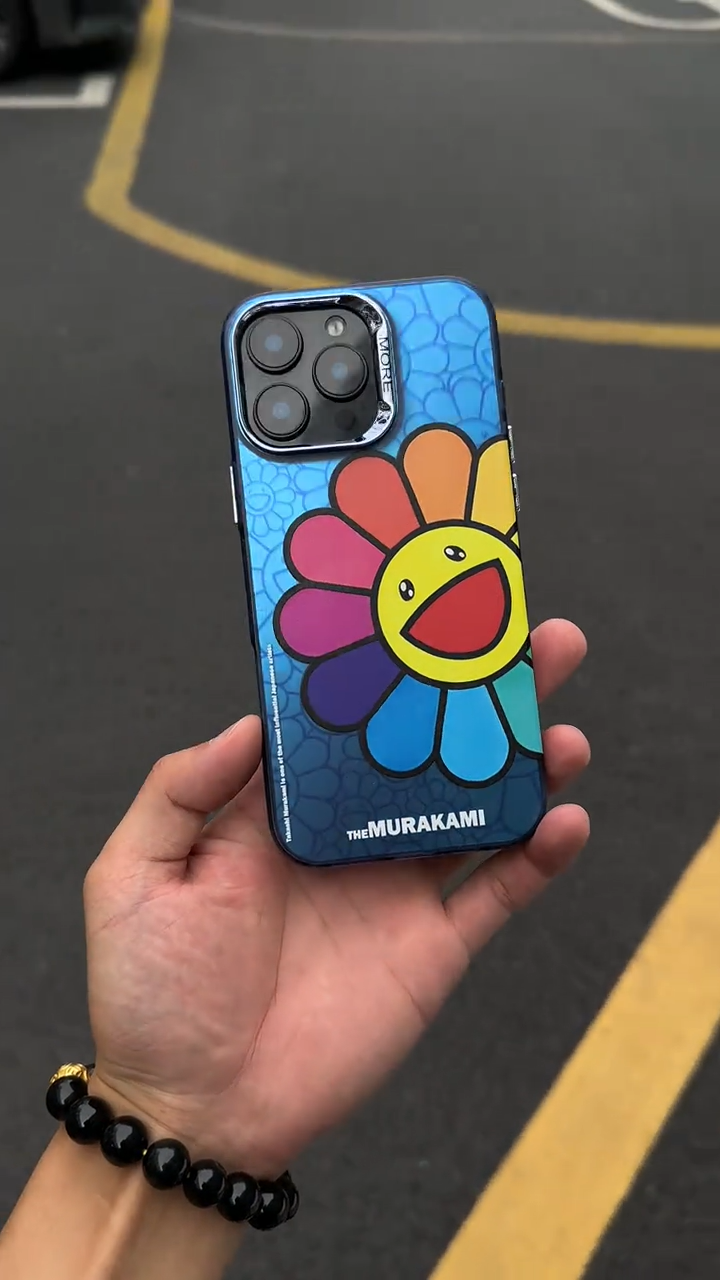 村上隆太陽花燙金漸變手機殼-ZUIHANG SHOP